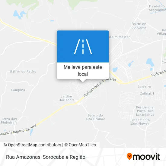 Rua Amazonas mapa