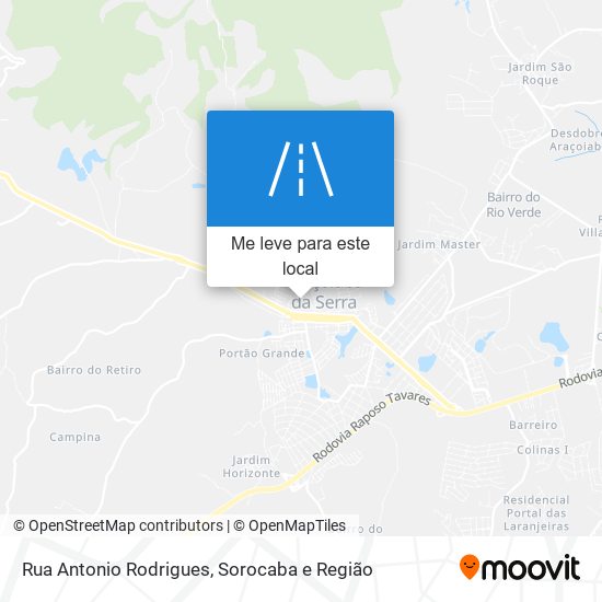 Rua Antonio Rodrigues mapa