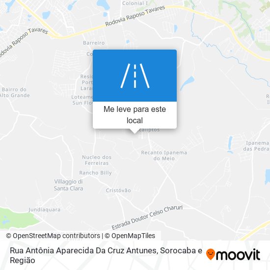 Rua Antônia Aparecida Da Cruz Antunes mapa