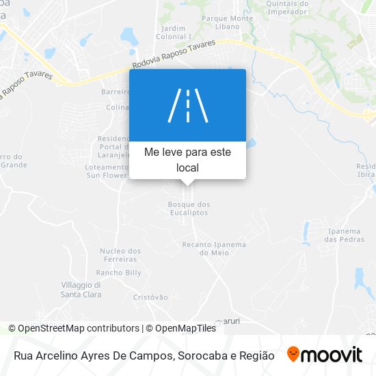 Rua Arcelino Ayres De Campos mapa