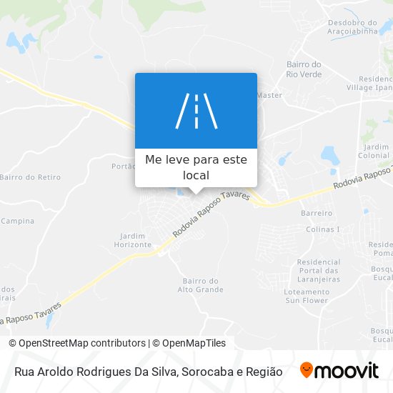 Rua Aroldo Rodrigues Da Silva mapa