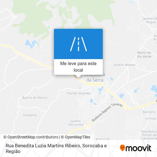 Rua Benedita Luzia Martins Ribeiro mapa