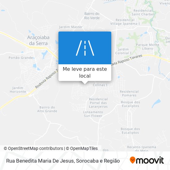 Rua Benedita Maria De Jesus mapa