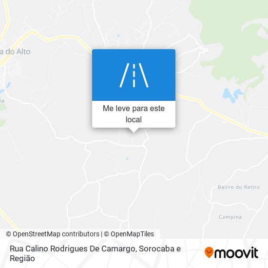 Rua Calino Rodrigues De Camargo mapa