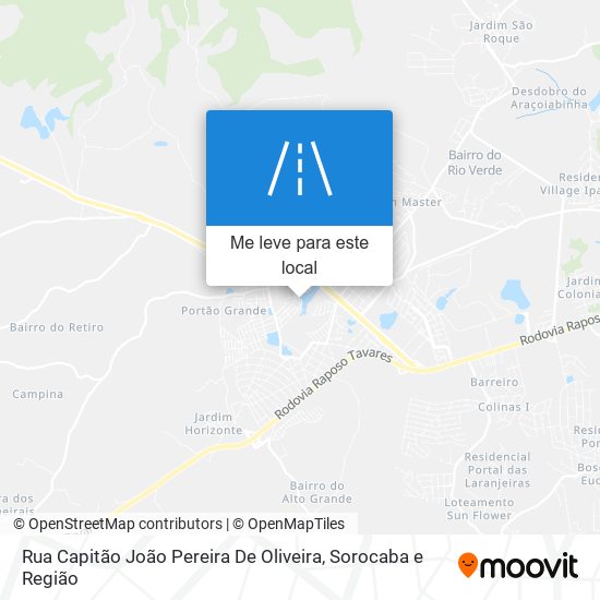 Rua Capitão João Pereira De Oliveira mapa