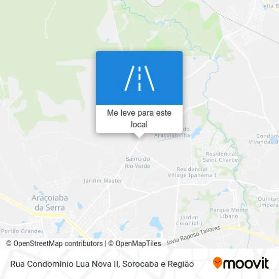 Rua Condomínio Lua Nova II mapa