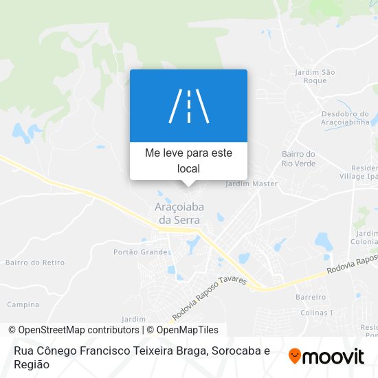 Rua Cônego Francisco Teixeira Braga mapa