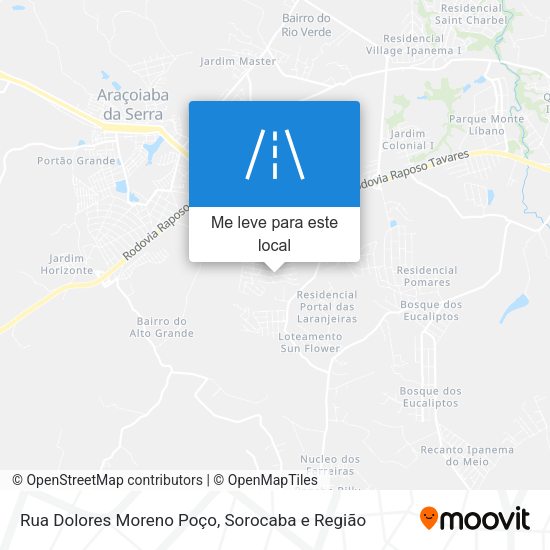 Rua Dolores Moreno Poço mapa