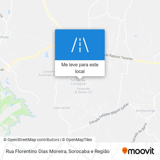Rua Florentino Dias Moreira mapa