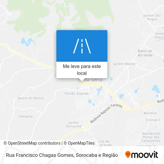 Rua Francisco Chagas Gomes mapa