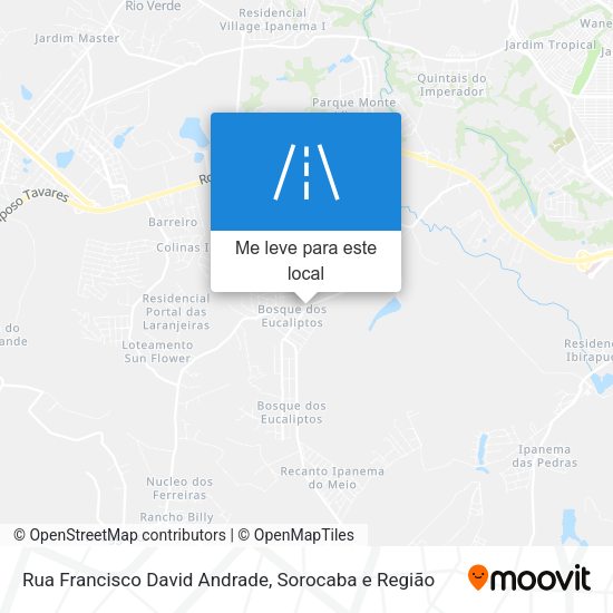 Rua Francisco David Andrade mapa