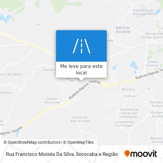 Rua Francisco Moisés Da Silva mapa