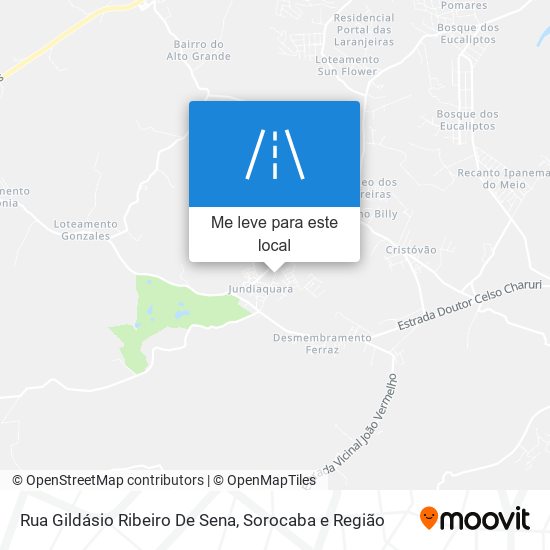 Rua Gildásio Ribeiro De Sena mapa