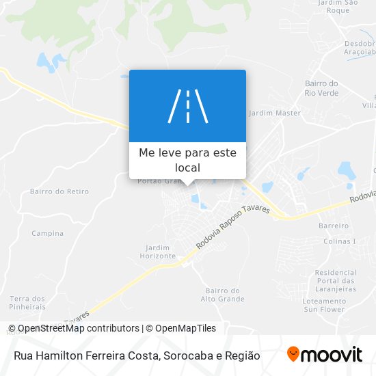 Rua Hamilton Ferreira Costa mapa