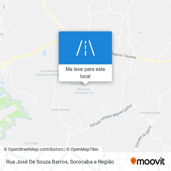 Rua José De Souza Barros mapa