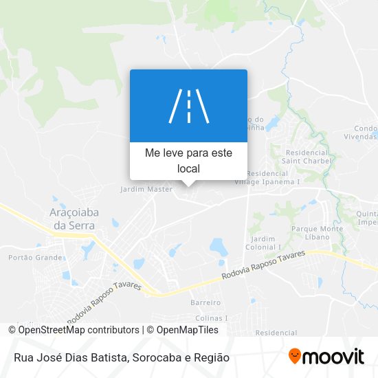 Rua José Dias Batista mapa