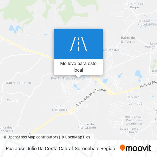 Rua José Julio Da Costa Cabral mapa