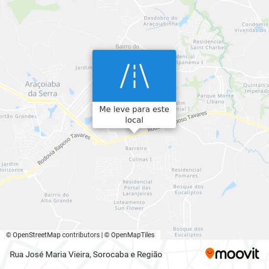 Rua José Maria Vieira mapa