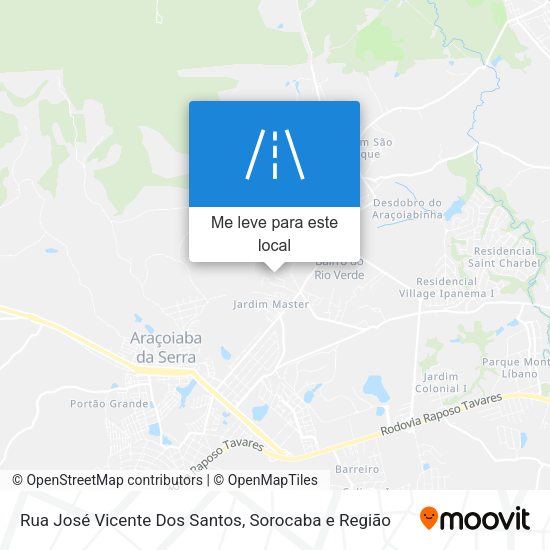 Rua José Vicente Dos Santos mapa