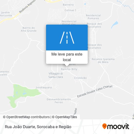 Rua João Duarte mapa