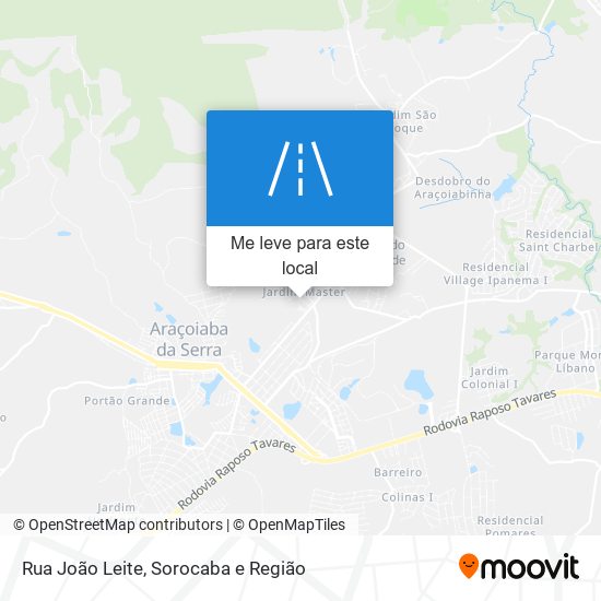 Rua João Leite mapa