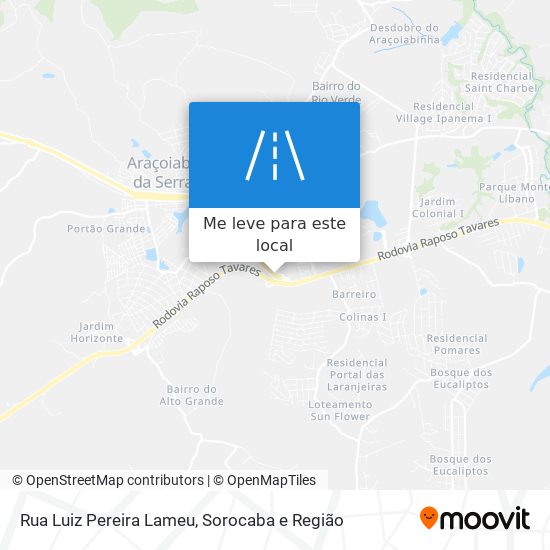 Rua Luiz Pereira Lameu mapa