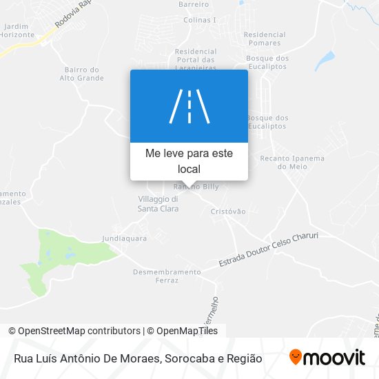 Rua Luís Antônio De Moraes mapa