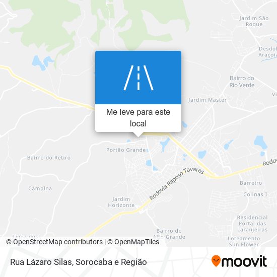 Rua Lázaro Silas mapa