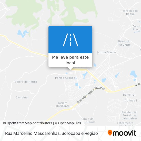 Rua Marcelino Mascarenhas mapa