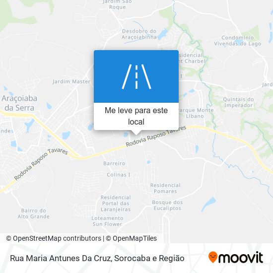 Rua Maria Antunes Da Cruz mapa