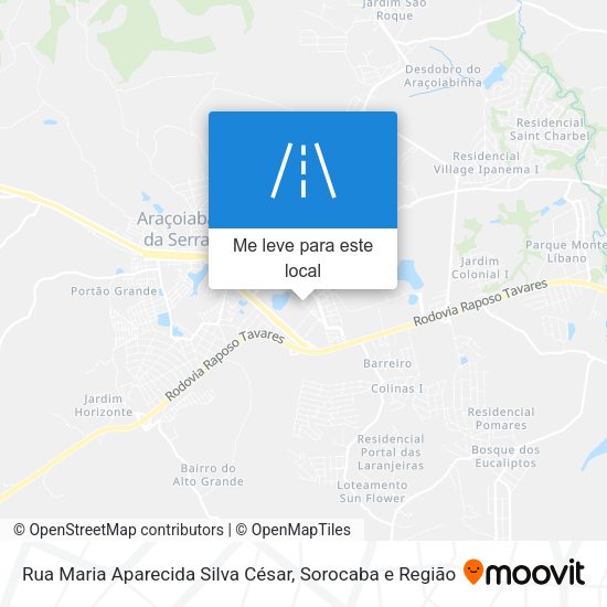 Rua Maria Aparecida Silva César mapa