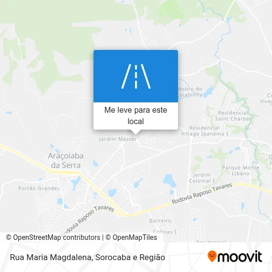 Rua Maria Magdalena mapa