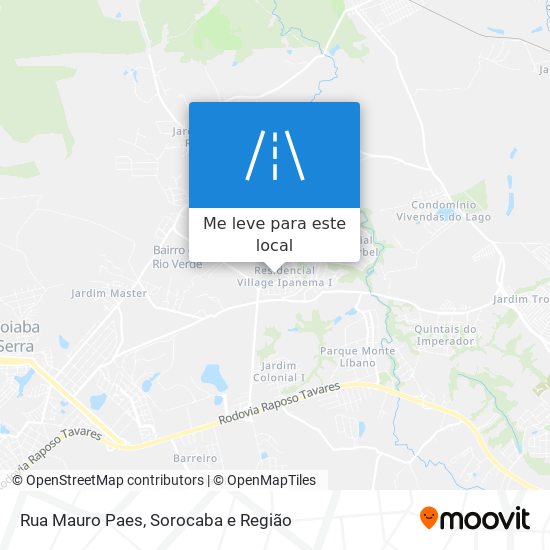 Rua Mauro Paes mapa