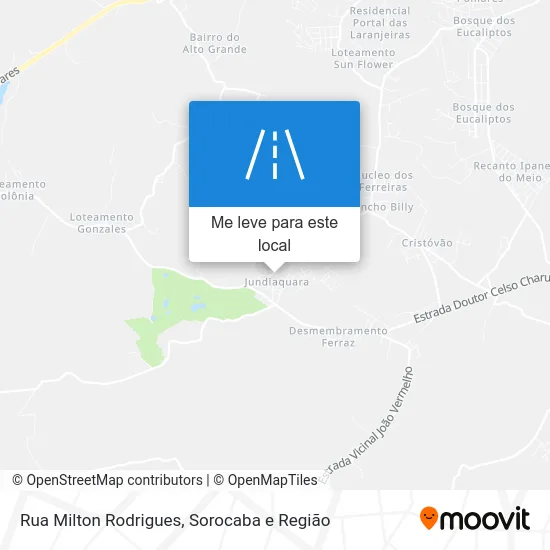 Rua Milton Rodrigues mapa