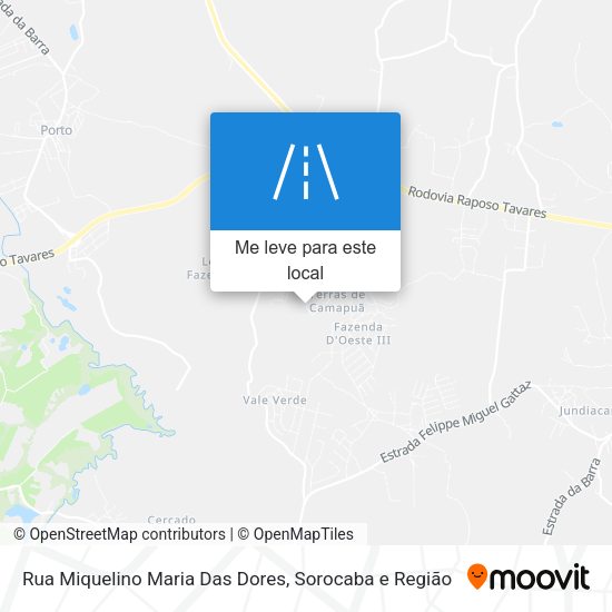 Rua Miquelino Maria Das Dores mapa
