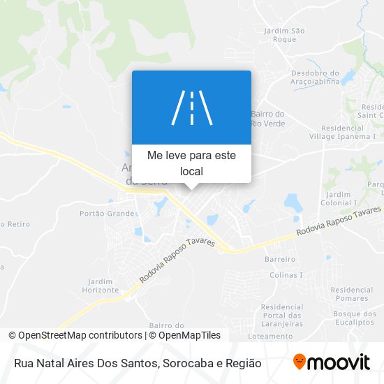 Rua Natal Aires Dos Santos mapa