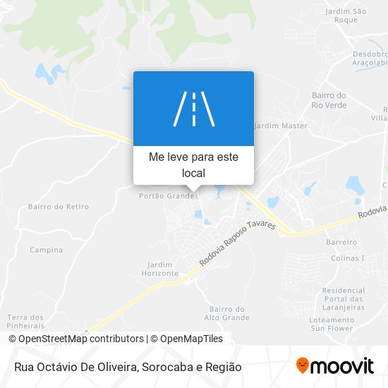 Rua Octávio De Oliveira mapa