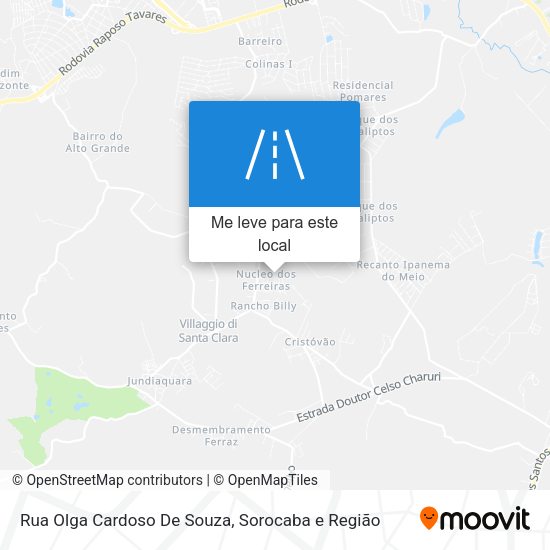 Rua Olga Cardoso De Souza mapa