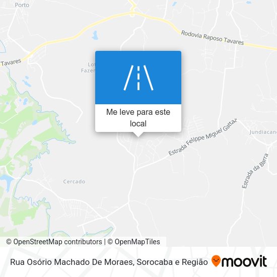 Rua Osório Machado De Moraes mapa