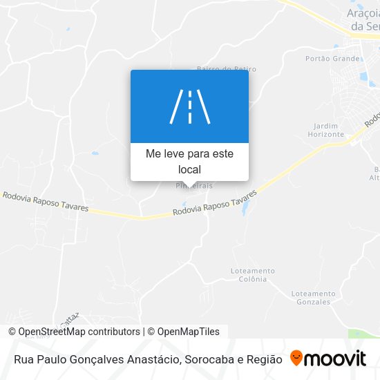Rua Paulo Gonçalves Anastácio mapa