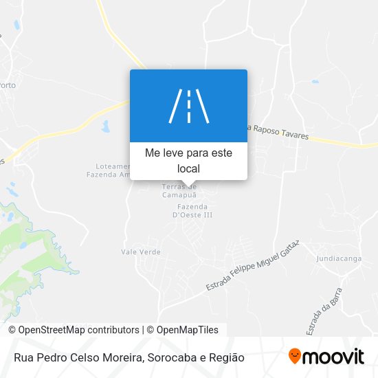 Rua Pedro Celso Moreira mapa