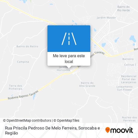 Rua Priscila Pedroso De Melo Ferreira mapa