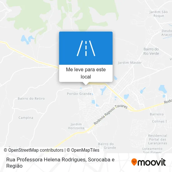 Rua Professora Helena Rodrigues mapa