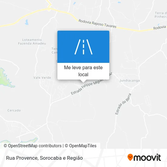 Rua Provence mapa
