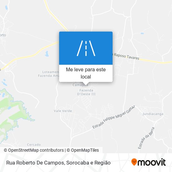 Rua Roberto De Campos mapa