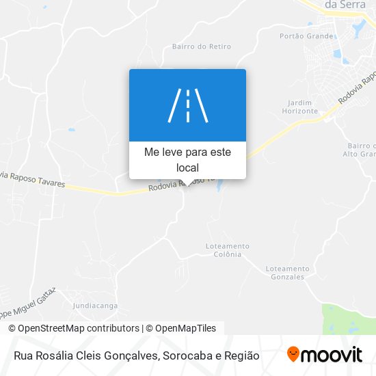 Rua Rosália Cleis Gonçalves mapa