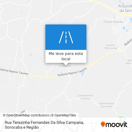 Rua Terezinha Fernandes Da Silva Campana mapa