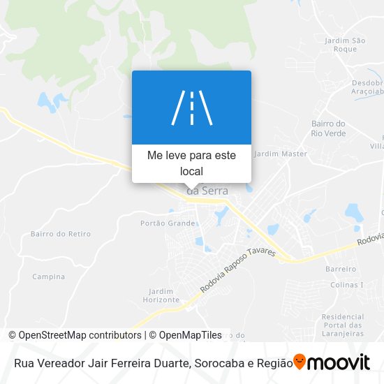 Rua Vereador Jair Ferreira Duarte mapa