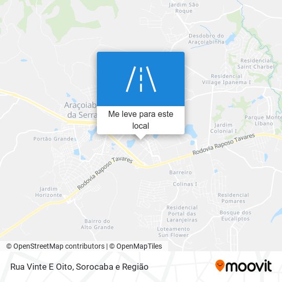 Rua Vinte E Oito mapa