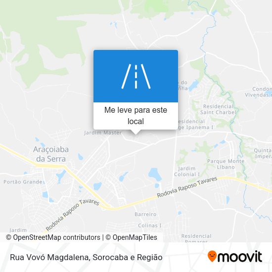 Rua Vovó Magdalena mapa